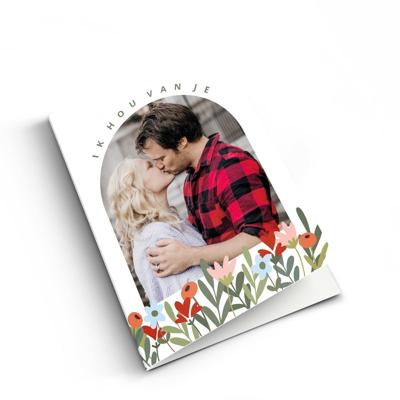 Valentijnskaart met foto - M - Staand Valentijnskaart met foto - M - Staand