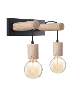 Home sweet home billy wandlamp 2L hout / metaal