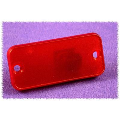 Hammond Electronics 1455JPLTRD 1455JPLTRD Eindplaat (l x b x h) 8 x 78 x 27 mm ABS Rood (transparant) 2 stuk(s)