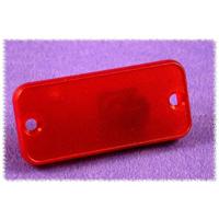 Hammond Electronics 1455JPLTRD 1455JPLTRD Eindplaat (l x b x h) 8 x 78 x 27 mm ABS Rood (transparant) 2 stuk(s) - thumbnail