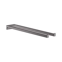 Handdoekhouder 2-lids AddStoris HansGrohe Geborsteld Zwart Chroom - thumbnail