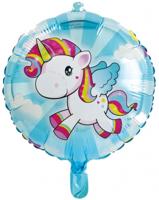 Unicorn folieballon - 45 cm - thumbnail