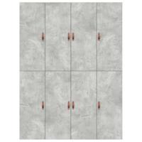 Bedframe met opslag Betongrijs 200 x 150 x 31.5 cm Bewerkt hout - thumbnail