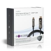 Nedis CCBG6410BK200 Usb Type-c™ Naar Hdmi™-kabel Aoc Type-c™ Male - Hdmi™-connector 20,0 M Zwart - thumbnail