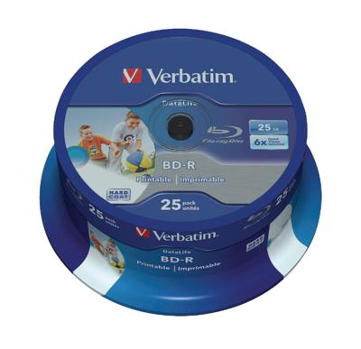 Blu-Ray BD-R Printable Verbatim 43811 25 Stuks