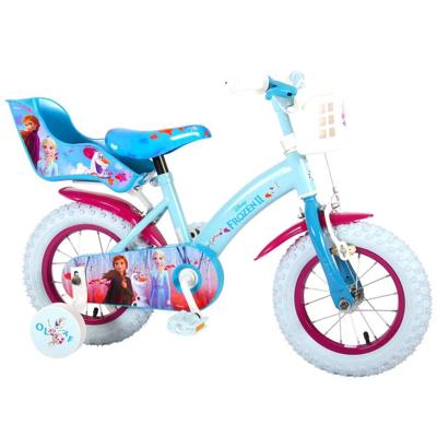 Disney Frozen 2 kinderfiets 12 inch Blauw Disney Frozen 2 kinderfiets 12 inch Blauw