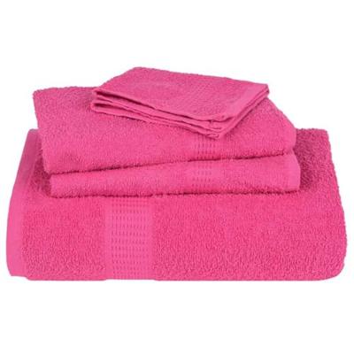 VidaXL Handdoeken frogn 10 st 100x200 cm 360 g/m² roze