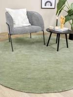 MOMO Rugs - Vloerkleed Panorama Uni Rond Green - 150 rond - thumbnail