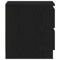 Nachtkastje met lade Zwart eiken 50 x 40 x 43.5 cm Bewerkt hout - thumbnail