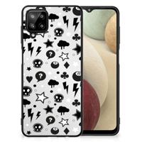 Telefoonhoesje Samsung Galaxy A12 Silver Punk - thumbnail