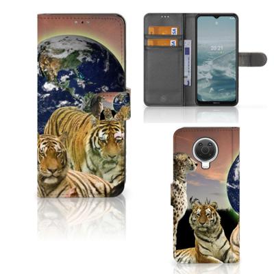 Nokia G10 | G20 | Telefoonhoesje | Met pasjeshouder | Roofdieren