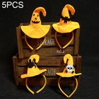 5 pc's Halloween Party aankleden hoofddeksels leveringen gepersonaliseerde Cartoon patroon hoofdbanden willekeurige stijl-levering - thumbnail