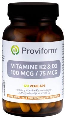 Proviform Vitamine K2 100 mcg & D3 75 mcg Capsules Proviform Vitamine K2 100 mcg & D3 75 mcg Capsules
