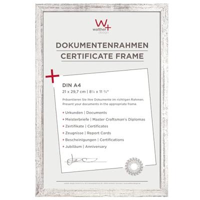 Walther Peppers houten fotolijst 21x29.7cm zilver Walther Peppers houten fotolijst 21x29.7cm zilver