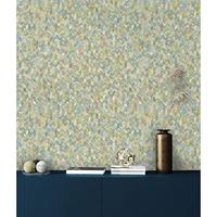 Dutch Wallcoverings Amazonia - Saram Texture Coral/Blue - Multicolor - thumbnail