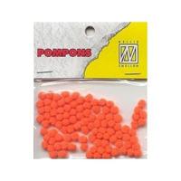 Nellie's Choice • pompoms mini 3mm 100stuks/pkg col. 26 neon orange - thumbnail