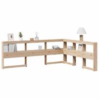 Boekenkast Hoofdeinde L-vormig 140 cm massief grenenhout - thumbnail