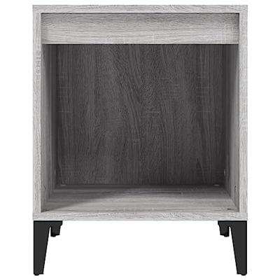 Nachtkastjes 2 st 40x35x50 cm grijs sonoma eikenkleurig