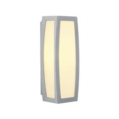 Wandlamp MERIDIAN BOX zilvergrijs 1xE27, met bewegingssensor