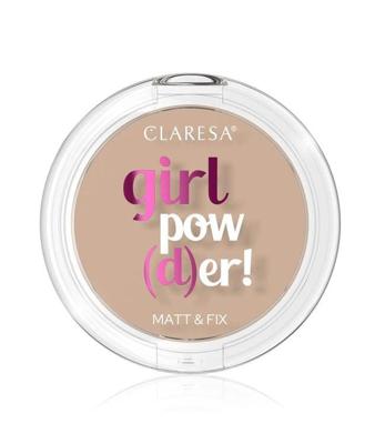 Claresa girl pow(d)er! matt & fix pressed powder 03 sunkissed 12gr.