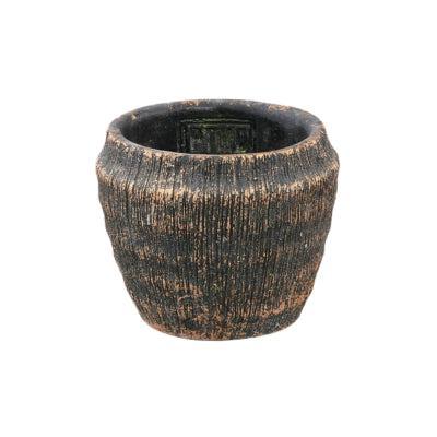 PTMD bloempot sary xs zwart/goudkleurig 10 cm | 24 stuks