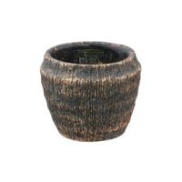 PTMD bloempot sary xs zwart/goudkleurig 10 cm | 24 stuks - thumbnail