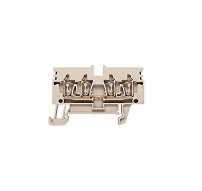 Weidmüller 1933740000 Doorgangsserieklem Spanveer Donkerbeige 50 stuk(s)