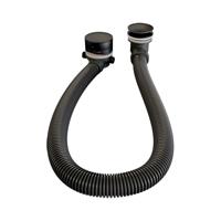 Badafvoer met Overloop Badvulcombinatie Brauer Black Edition Geborsteld Mat Zwart Brauer - thumbnail