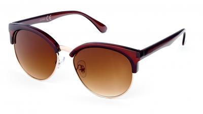 Kost zonnebril dames wayfarer bruin/goud (20 159)