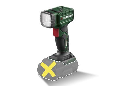 PARKSIDE Accu-LED-handlamp 20V zonder accu (Handlamp) PARKSIDE Accu-LED-handlamp 20V zonder accu (Handlamp)