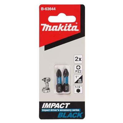 Makita Accessoires Slagschr.b. BLK PZ2x25mm - B-63644 Makita Accessoires Slagschr.b. BLK PZ2x25mm - B-63644