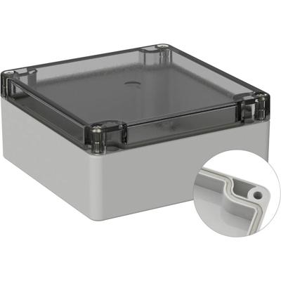 TRU COMPONENTS TC-9065464 Outdoorbehuizing 122 x 120 x 55 Polycarbonaat Grijs-wit (RAL 7035) 1 stuk(s)