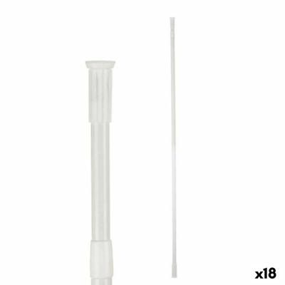 Verlengbare stang Berilo Wit Aluminium 260 x 2,2 x 2,2 cm Douche (18 Stuks)