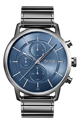 Heren Boss architectonisch chronograaf armbandhorloge, 44 mm