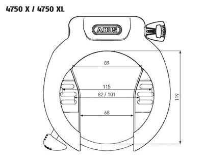 Abus Pro Amparo 4750 X NR Frame Lock