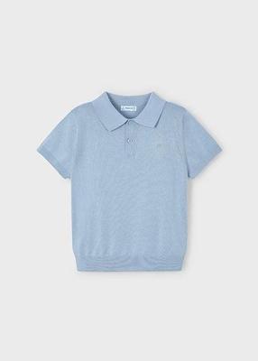 Mayoral Zomer polo shirt S/S jongens - parel wit