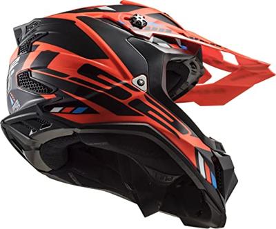 LS2 crosshelm "mx700 subverter evo ii stomp". helmet subverter evo stomp or/sw gr. xxl