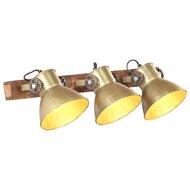 VidaXL Wandlamp industrieel e27 65x25 cm messingkleurig - thumbnail