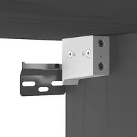 Wandkast 60x30x35 cm massief grenenhout grijs - thumbnail