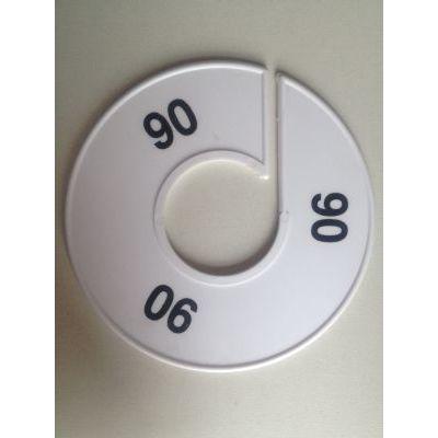 Maatring 11 cm wit/zwart 90