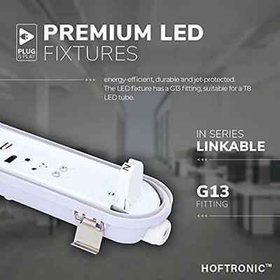 25x LED TL armatuur 120cm - T8 (G13) - 18 Watt 2880 lumen (160lm/W) - 4000K neutraal wit (840) - Koppelbaar - Flikkervrij - IP65 waterdicht 25x LED TL armatuur 120cm - T8 (G13) - 18 Watt 2880 lumen (160lm/W) - 4000K neutraal wit (840) - Koppelbaar - Flikkervrij - IP65 waterdicht