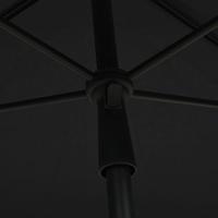 VidaXL Parasol met paal 210x140 cm antracietkleurig - thumbnail