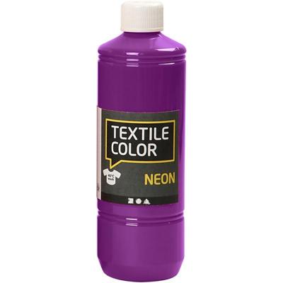 Creativ Company Textielkleur, neonpaars, 500 ml/ 1 fles