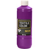 Creativ Company Textielkleur, neonpaars, 500 ml/ 1 fles - thumbnail