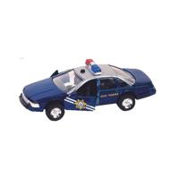 Goki hulpdienst auto: politiewagen 13 cm blauw - thumbnail
