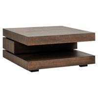 Richmond Vierkante Salontafel 'Oakura' 90cm, kleur Bruin - thumbnail