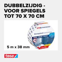 tesa MIRROR 55734-00000-02 Montagetape tesa Powerbond Wit (l x b) 5 m x 38 mm 1 stuk(s) - thumbnail