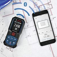 Bosch Professional GLM 50-27 C Laserafstandsmeter Bluetooth, Statiefadapter 6.3 mm (1/4 inch), Documentatie-app 50 m - thumbnail