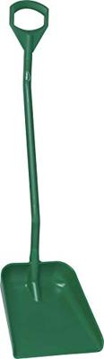 Vikan Hygiene schop groen met extra lange steel 130 cm en groot blad 38x34