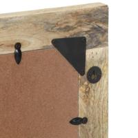 Badkamerspiegel 50x70 cm massief mangohout en glas - thumbnail